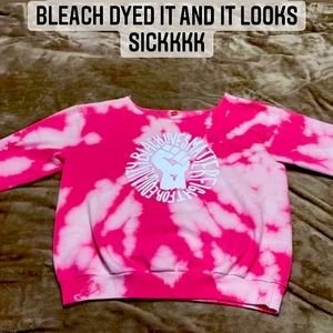 Bleach dyed BLM sweater!